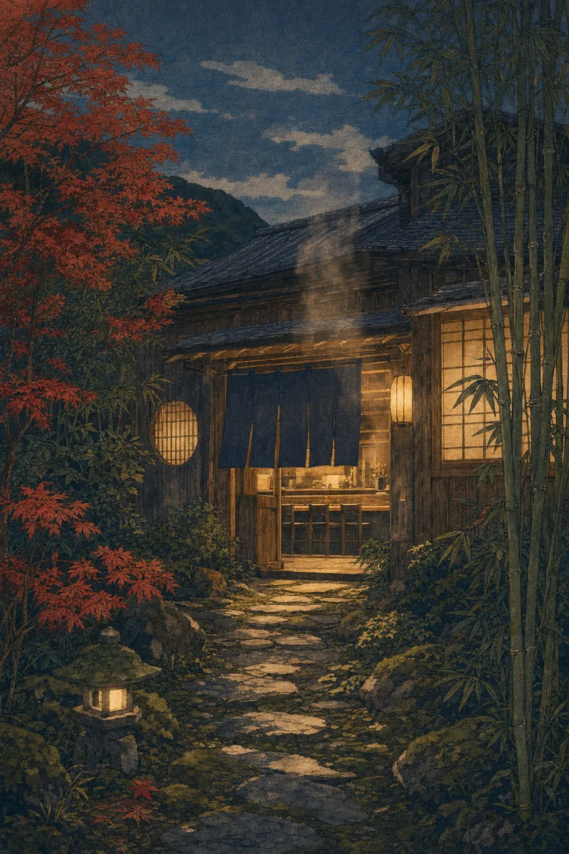 一凜之遙 鎌倉古民家川菜・暮色暖光・插圖