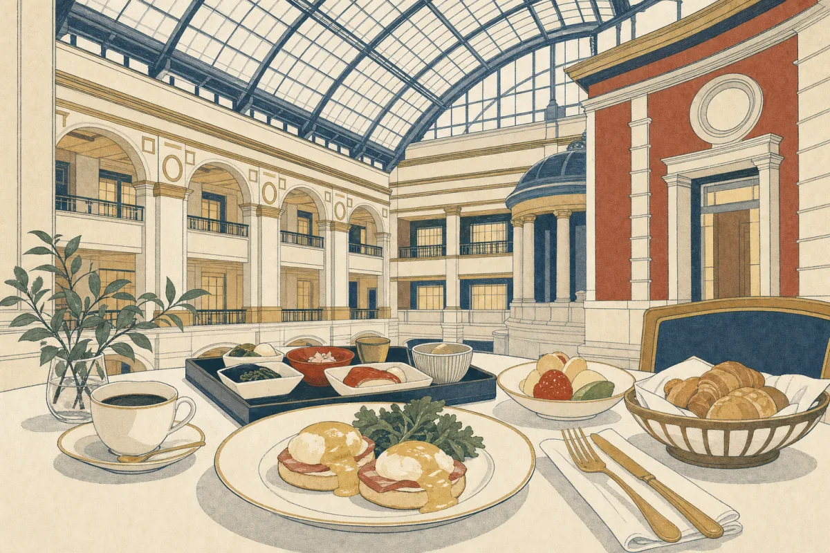 The Tokyo Station Hotel · The Atrium 米其林早餐・插圖